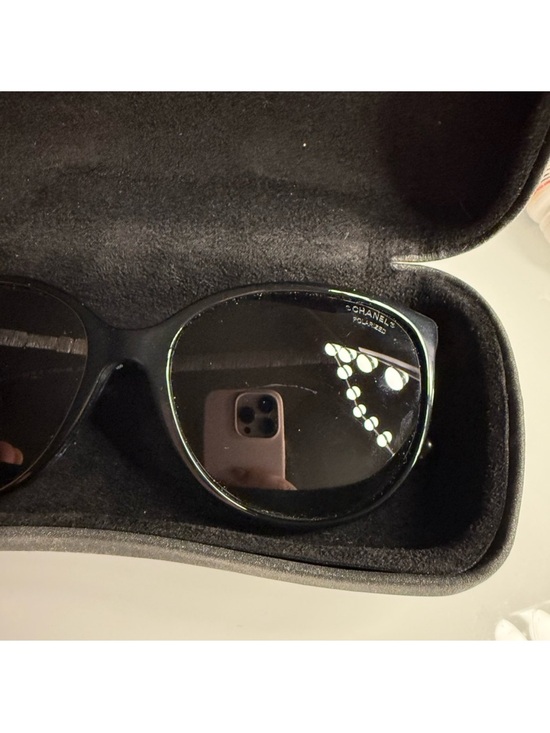 Chanel Black Oversized Sunglasses with Case